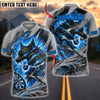 BlueJose Darts Fire Wolf Rage Customized Name, Team Name 3D Shirt (4 Colors)