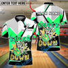BlueJose Bowling And Pins Knock Down Explosion Design Customized Name, Team Name 3D Shirt (4 Colors)