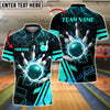 BlueJose Bowling And Pins Electric King Customized Name, Team Name 3D Shirt (4 Colors)