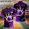 BlueJose Bowling And Pins Electric King Customized Name, Team Name 3D Shirt (4 Colors)