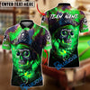 BlueJose Billiards 8 Ball Pirate Skull Flame Personalized Name, Team Name Unisex Shirt (4 Colors)