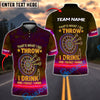 BlueJose Darts Funny Neon Text "I Play Darts ‚Äö√Ñ√∫ Drink and I Forget Things" Personalized Name, Team Name Shirt (4 Colors)