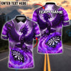BlueJose Darts Phoenix Fire Bird Theme Customized Name, Team Name 3D Shirt (4 Colors)