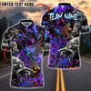 BlueJose Darts Wolf Design Dark Graffiti Style Customized Name, Team Name 3D Shirt (4 Colors)