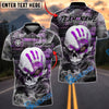BlueJose Darts Skull Hand Smoke Style Customized Name, Team Name 3D Shirt (4 Colors)