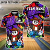 BlueJose Bowling And Pins Panda Cowboy Sheriff Customized Name, Team Name 3D Shirt (4 Colors)
