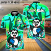 BlueJose Bowling And Pins Panda Cute Angry Graffiti Customized Name, Team Name 3D Shirt (4 Colors)