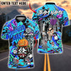 BlueJose Darts Halloween Cartoon Graffiti Style Customized Name, Team Name 3D Shirt (4 Colors)