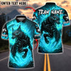BlueJose Darts Fire Wolf Dartboard Burning Flame Power Customized Name, Team Name 3D Shirt (4 Colors)
