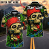 BlueJose Darts Skull Weed Beanie High Skull Art Multicolor Options Personalized Name Shirt (4 Colors)