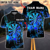 BlueJose Darts Neon Splash Impact Style Multicolor Options Personalized Name Shirt (4 Colors)