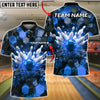 BlueJose Bowling Strike Explosion Customized Name, Team Name 3D Shirt (4 Colors)