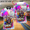 BlueJose Bowling Beer Cheers Party Customized Name, Team Name 3D Shirt (2 Colors)