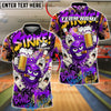 BlueJose Bowling And Pins Strike Boom Good Time Cartoon Beer Party Customized Name, Team Name 3D Shirt (4 Colors)