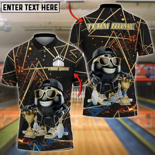BlueJose Bowling And Pins Cool Champion Customized Name, Team Name 3D Shirt (6 Colors)
