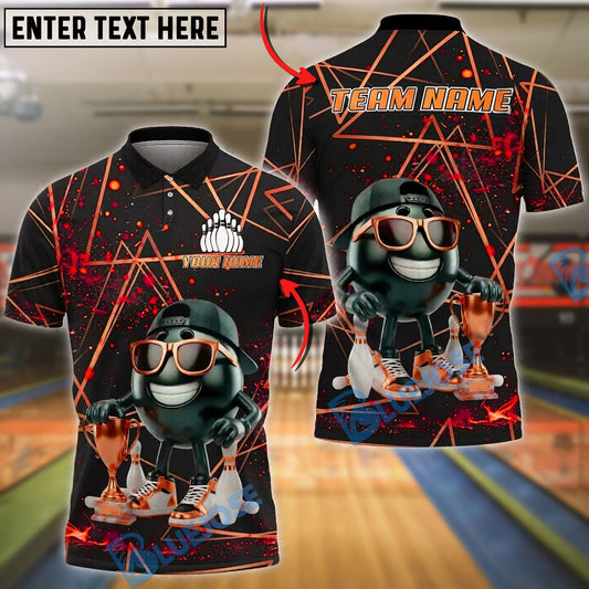 BlueJose Bowling And Pins Cool Champion Customized Name, Team Name 3D Shirt (6 Colors)
