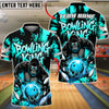 BlueJose Bowling And Pins King Power Gorilla Strike Customized Name, Team Name 3D Shirt (4 Colors)