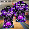 BlueJose Bowling And Pins King Power Gorilla Strike Customized Name, Team Name 3D Shirt (4 Colors)