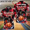 BlueJose Bowling And Pins King Power Gorilla Strike Customized Name, Team Name 3D Shirt (4 Colors)