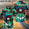 BlueJose Bowling And Pins Graffiti Eagle USA Flag Bowling Game Customized Name, Team Name 3D Shirt (4 Colors)