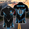BlueJose Darts Golden King Crown Design Personalized Name, Team Name Shirt (4 Colors)