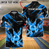BlueJose Bowling And Pins King Crown Gold Black Grunge Customized Name, Team Name 3D Shirt (6 Colors)