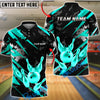BlueJose Bowling And Pins King Crown Gold Black Grunge Customized Name, Team Name 3D Shirt (6 Colors)