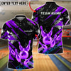 BlueJose Bowling And Pins King Crown Gold Black Grunge Customized Name, Team Name 3D Shirt (6 Colors)