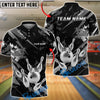 BlueJose Bowling And Pins King Crown Gold Black Grunge Customized Name, Team Name 3D Shirt (6 Colors)