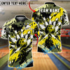 BlueJose Bowling And Pins Strike Explosion Urban Graffiti Customized Name, Team Name 3D Shirt (6 Colors)
