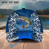 BlueJose Fishing Tribal Blue Personalized Name Classic 3D Cap Personalized Cap (13 Breeds)
