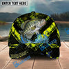 BlueJose Fishing Neon Splash Personalized Name Classic 3D Cap Personalized Cap (13 Breeds)