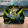 BlueJose Fishing Neon Splash Personalized Name Classic 3D Cap Personalized Cap (13 Breeds)