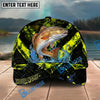 BlueJose Fishing Neon Splash Personalized Name Classic 3D Cap Personalized Cap (13 Breeds)