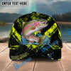 BlueJose Fishing Neon Splash Personalized Name Classic 3D Cap Personalized Cap (13 Breeds)