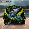BlueJose Fishing Neon Splash Personalized Name Classic 3D Cap Personalized Cap (13 Breeds)