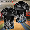BlueJose Bowling And Pins Crown Gold Luxury Geometric Sport Style Customized Name, Team Name 3D Shirt (6 Colors)