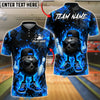 BlueJose Bowling And Pins Funny Ball Fire Streetwear Cartoon Style Customized Name, Team Name 3D Shirt (4 Colors)