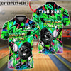 BlueJose Bowling And Pins Ball Graffiti Streetwear Funny Bowlshit Quote  Customized Name, Team Name 3D Shirt (4 Colors)