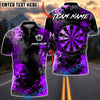 BlueJose Darts Grunge Dartboard Abstract Texture Multicolor Options Personalized Name Shirt (4 Colors)