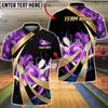 BlueJose Bowling And Pins Fiery Swirl Blast Customized Name, Team Name 3D Shirt (4 Colors)