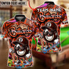BlueJose Billiards Vibrant Graffiti Style 8-Ball Character Customized Name, Team Name 3D Shirt (4 Colors)