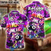 BlueJose Billiards Ball 8 Graffiti Pattern Never Give Up Personalized Name & Team Name Shirt (4 Colors)