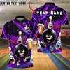 BlueJose Bowling And Pins Drunk Beer Splash Graphic Customized Name, Team Name 3D Shirt (4 Colors)
