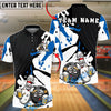 BlueJose Bowling And Pins Funny Bowling Pin Drinking Buddies Customized Name, Team Name 3D Shirt (4 Colors)