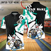 BlueJose Bowling And Pins Funny Bowling Pin Drinking Buddies Customized Name, Team Name 3D Shirt (4 Colors)