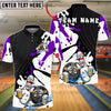 BlueJose Bowling And Pins Funny Bowling Pin Drinking Buddies Customized Name, Team Name 3D Shirt (4 Colors)