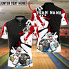 BlueJose Bowling And Pins Funny Bowling Pin Drinking Buddies Customized Name, Team Name 3D Shirt (4 Colors)