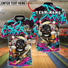 BlueJose Bowling And Pins Hip Hop Beer Gang Street Art  Customized Name, Team Name 3D Shirt (4 Colors)