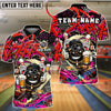BlueJose Bowling And Pins Hip Hop Beer Gang Street Art  Customized Name, Team Name 3D Shirt (4 Colors)
